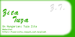 zita tuza business card